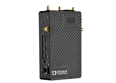 5G單兵圖傳2張SIM卡整機一體化設計，支持攝像機的熱靴安裝，可與DV攝像機組合使用